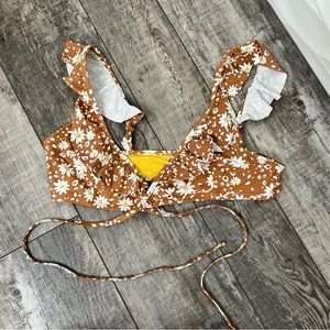 Aerie | Cross tie swim top